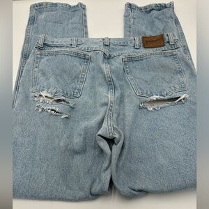 Wrangler jeans size 36x34. Vintage. Cowboy. Distressed.